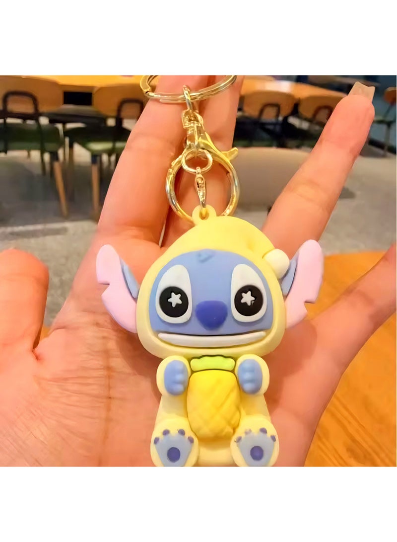 STITCH Yellow Stitch Rubber Keychain Shape 4 - Image 2